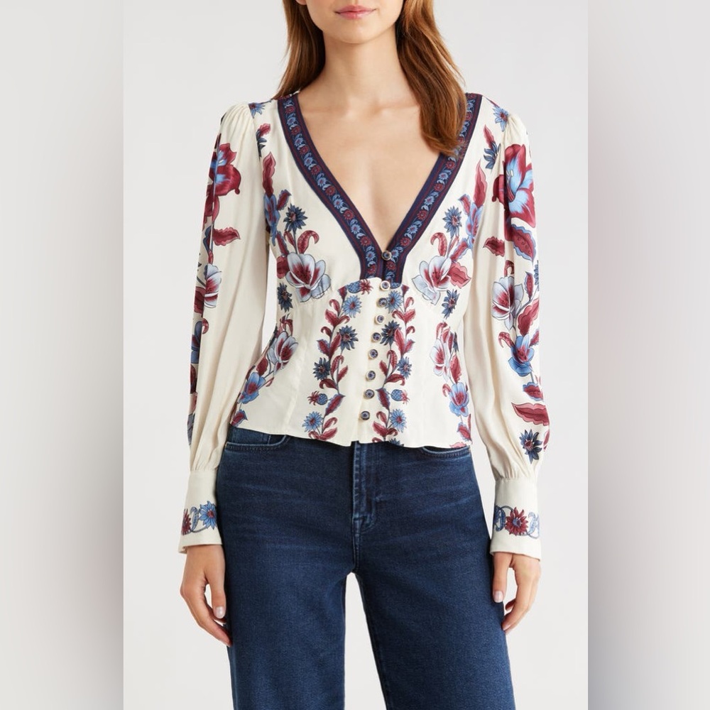 FARM Rio Malu Floral Top